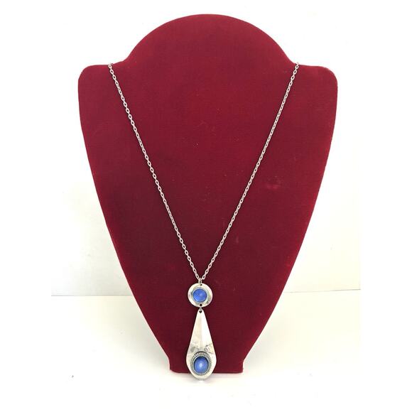 Lord python Jewelry - VINTAGE silver tone modernist stainless steel by Lord Python David Scott Walker